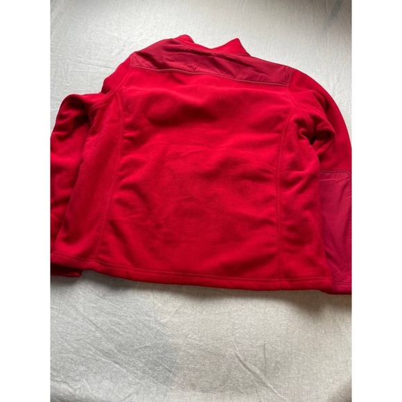 Chick-Fil-A Red Womens XL Team Style Employee Uniform Zip Up Fleece Jacket Oobe - Picture 5 of 5